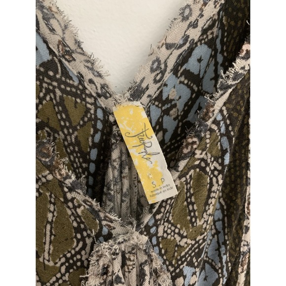 Free People Wild World Flutter Sleeve Mini Dress Boho Size S - Picture 2 of 6